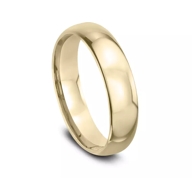 18K Yellow Gold Classic Comfort-Fit Band (5mm)