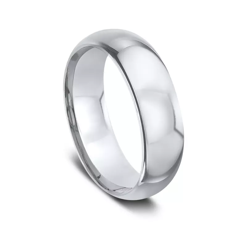 Platinum Comfort-Fit Plain Band (7mm)