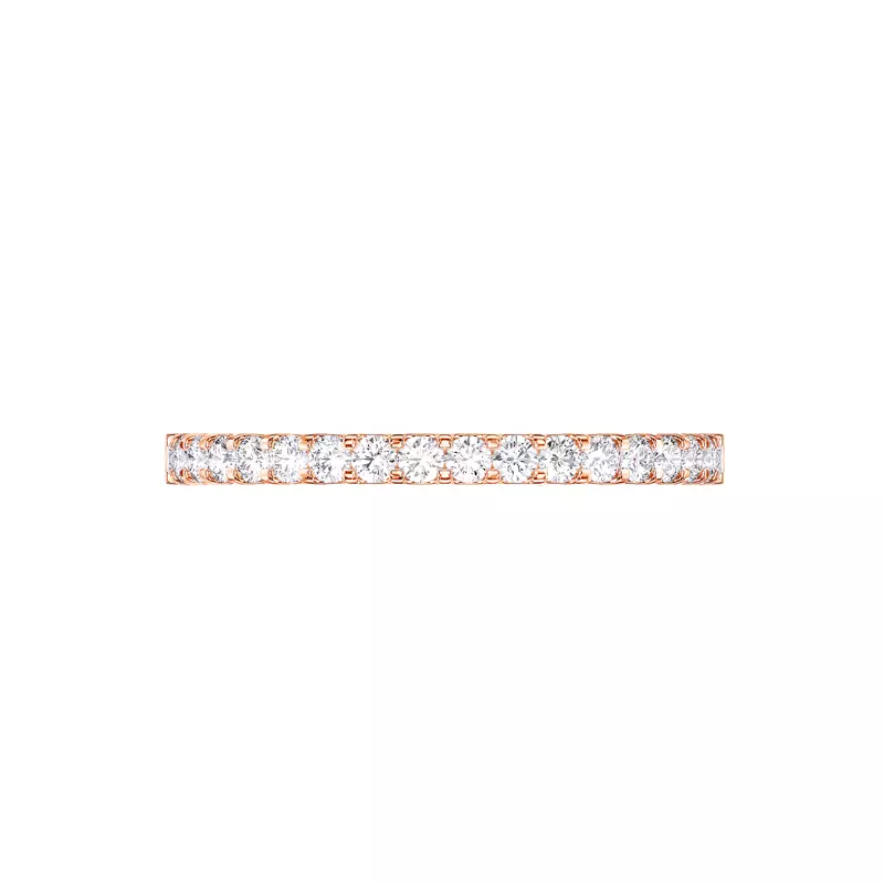 14K Rose Gold U-Prong Lab Diamond Band (.25 ct. tw.)
