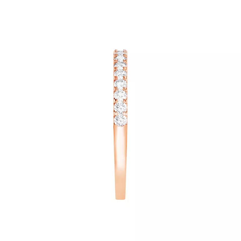 14K Rose Gold U-Prong Lab Diamond Band (.25 ct. tw.)