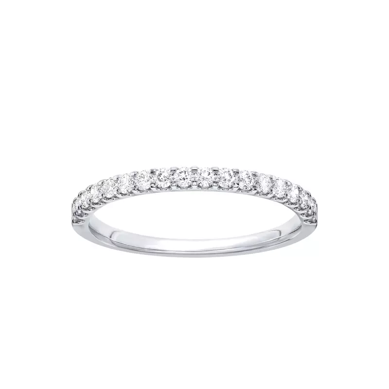 14K White Gold U-Prong Lab Diamond Band (.25 ct. tw.)