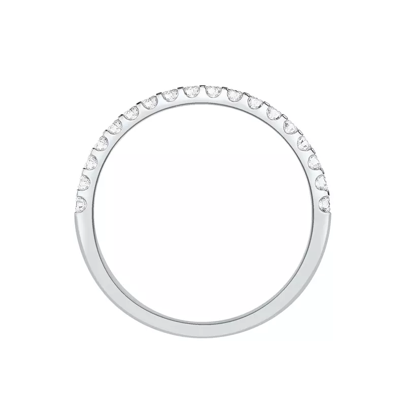 14K White Gold U-Prong Lab Diamond Band (.25 ct. tw.)