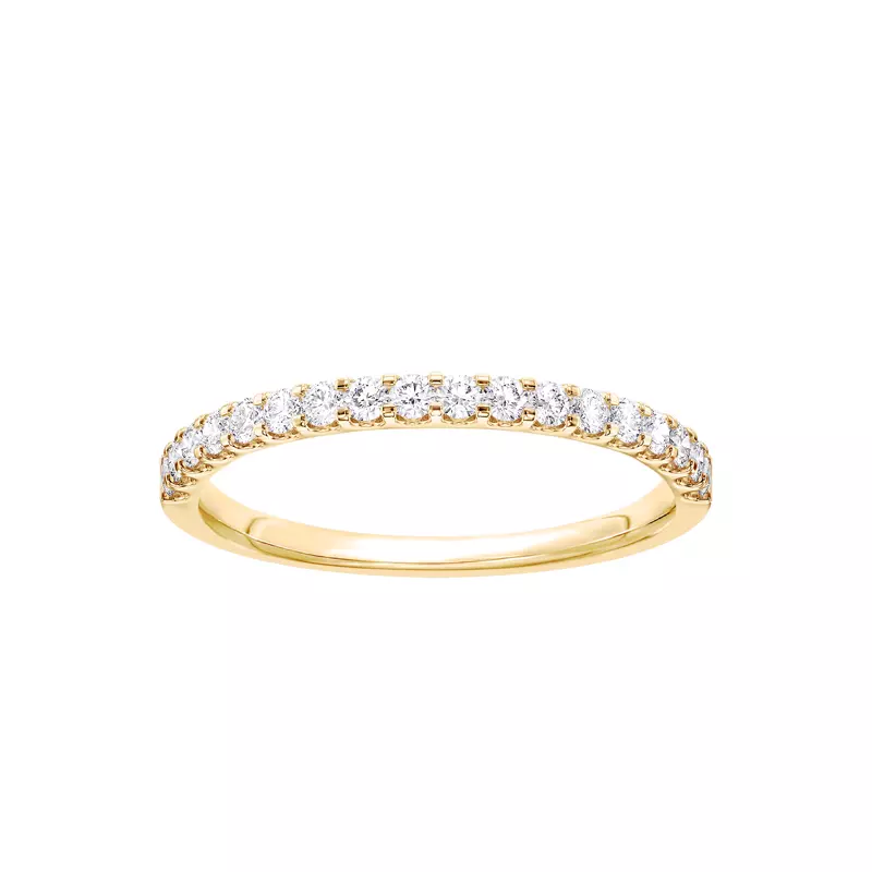 14K Yellow Gold U-Prong Lab Diamond Band (.25 ct. tw.)