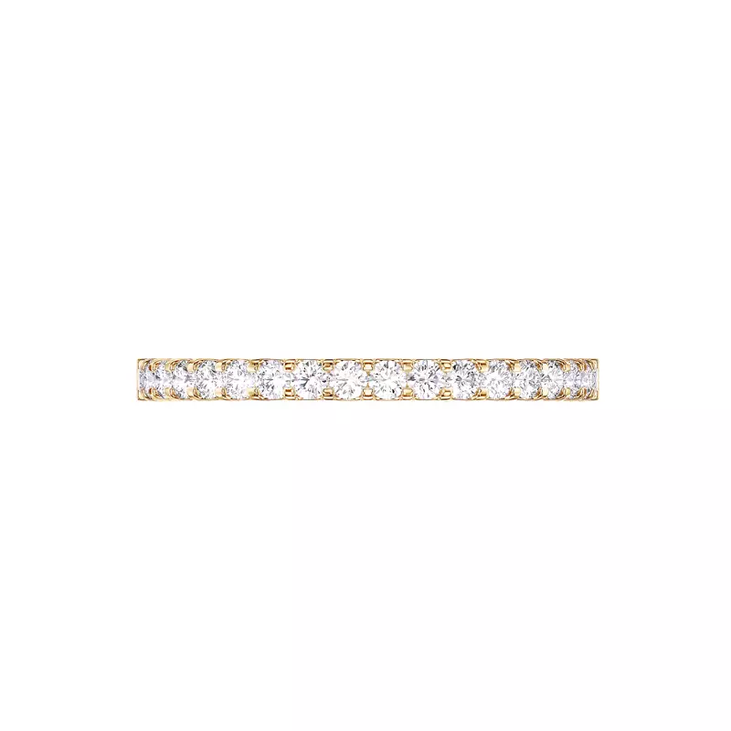 14K Yellow Gold U-Prong Lab Diamond Band (.25 ct. tw.)