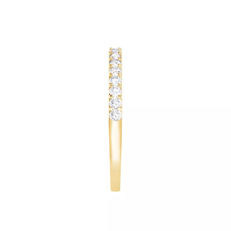 14K Yellow Gold U-Prong Lab Diamond Band (.25 ct. tw.)