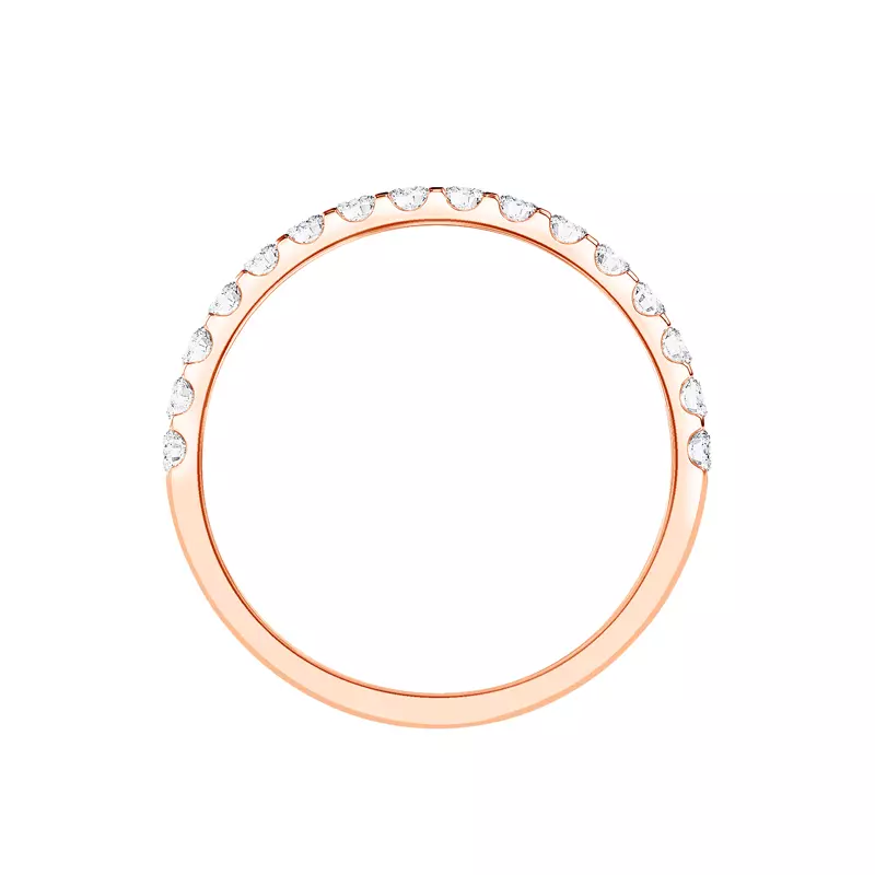 14K Rose Gold U-Prong Lab Diamond Band (.33 ct. tw.)