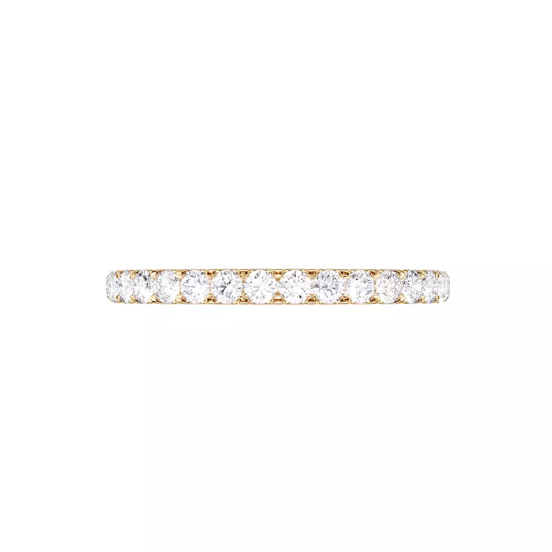14K Yellow Gold U-Prong Lab Diamond Band (.33 ct. tw.)