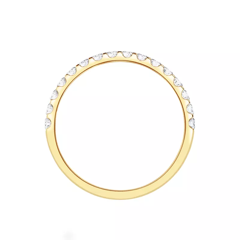 14K Yellow Gold U-Prong Lab Diamond Band (.33 ct. tw.)