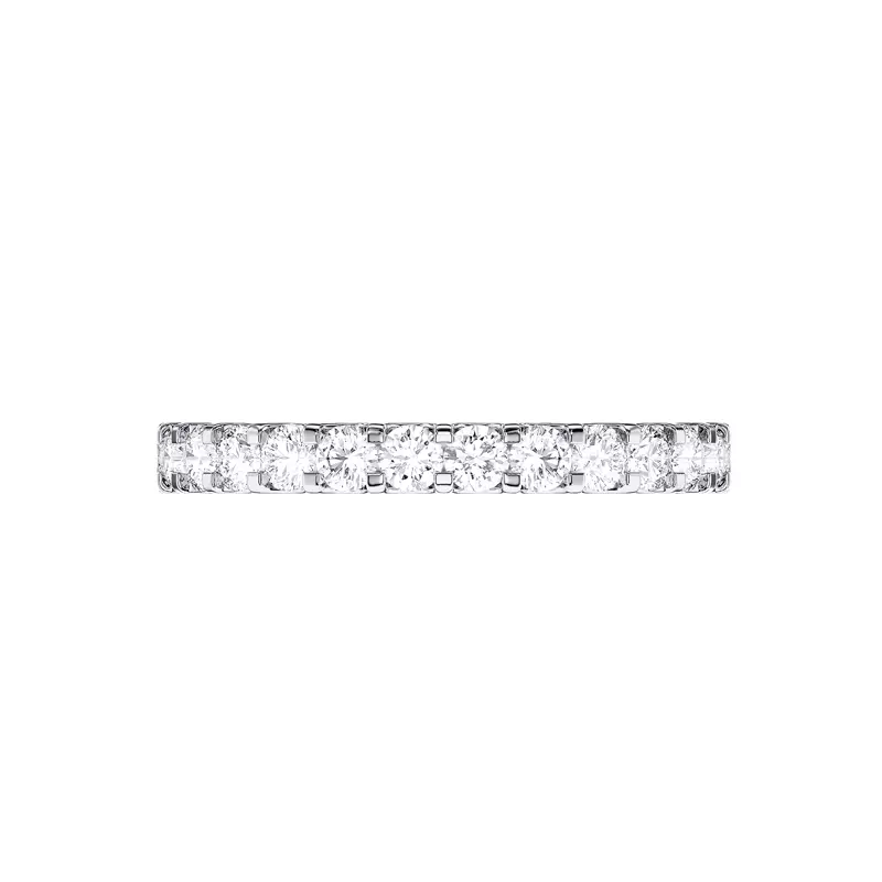 14K White Gold U-Prong Lab Diamond Band (.50 ct. tw.)