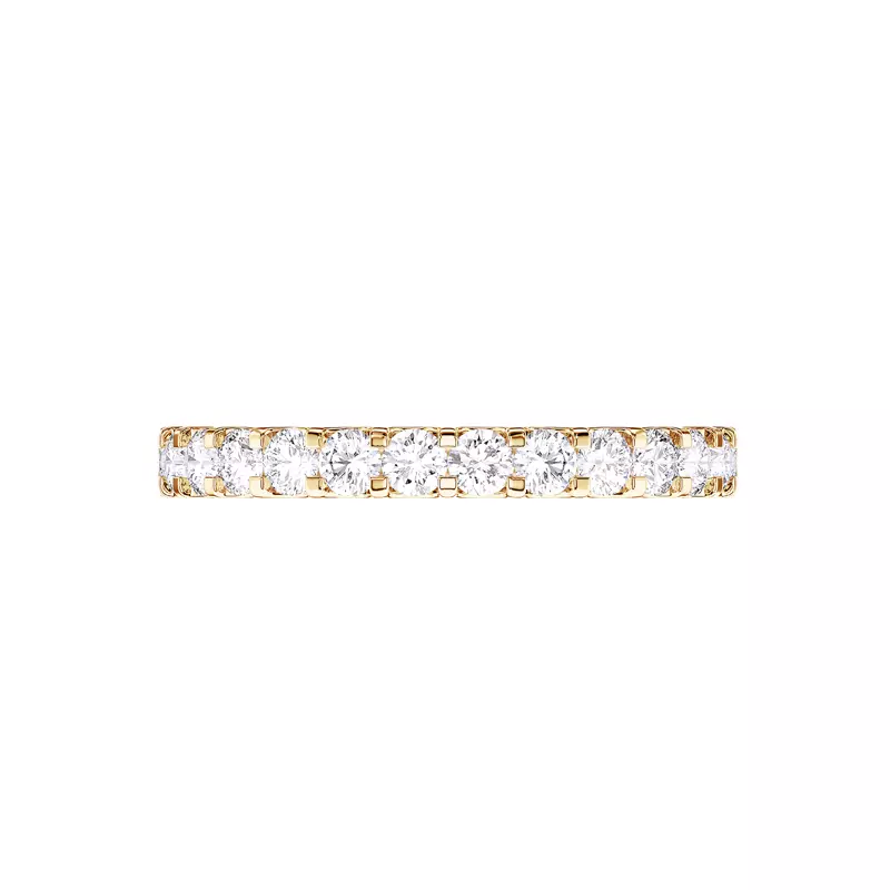 14K Yellow Gold U-Prong Lab Diamond Band (.50 ct. tw.)