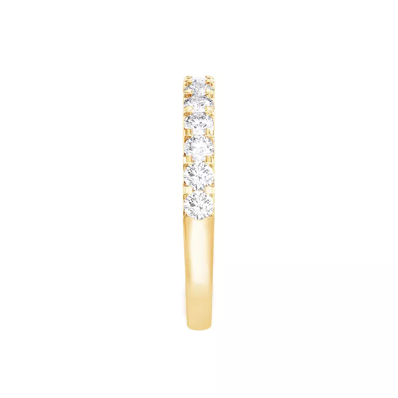 14K Yellow Gold U-Prong Lab Diamond Band (.50 ct. tw.)