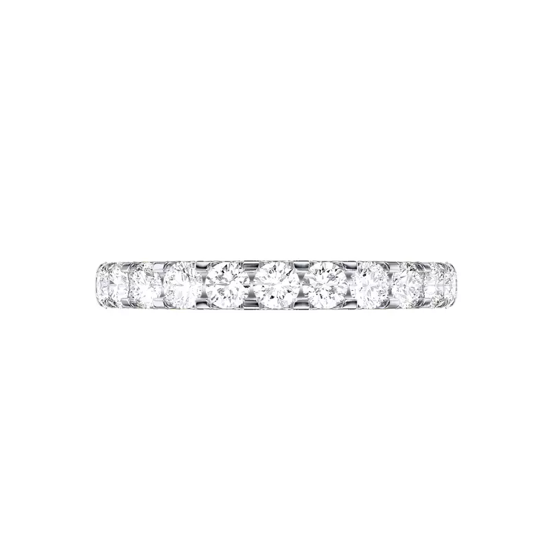 14K White Gold U-Prong Lab Diamond Band (.75 ct. tw.)