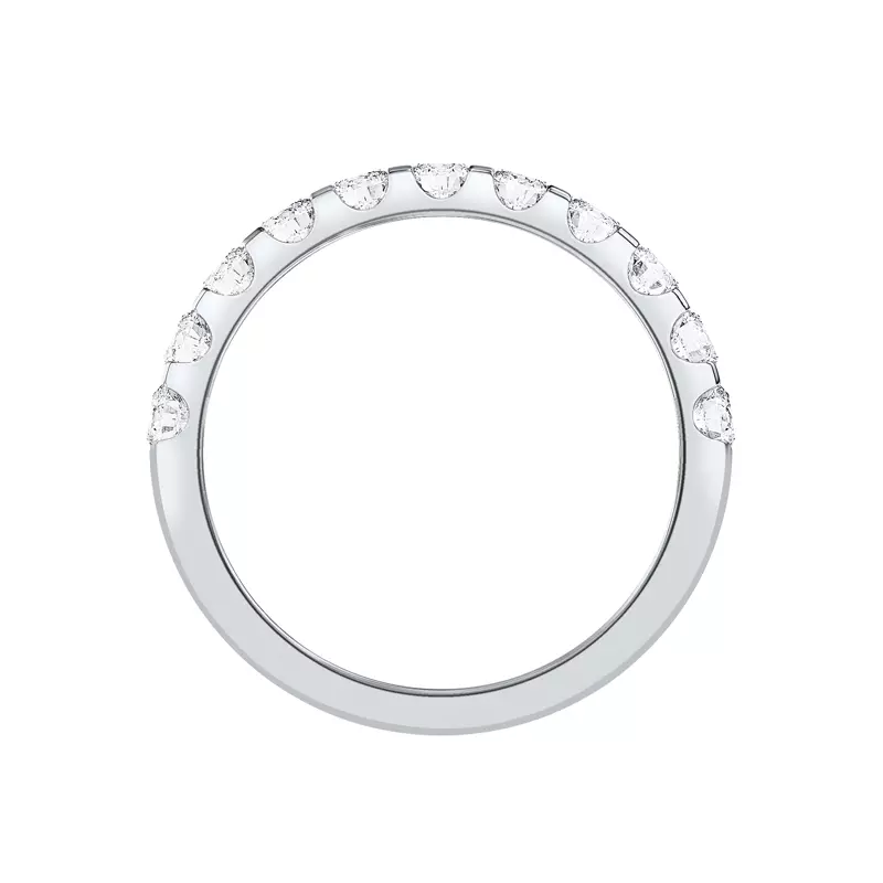 14K White Gold U-Prong Lab Diamond Band (.75 ct. tw.)