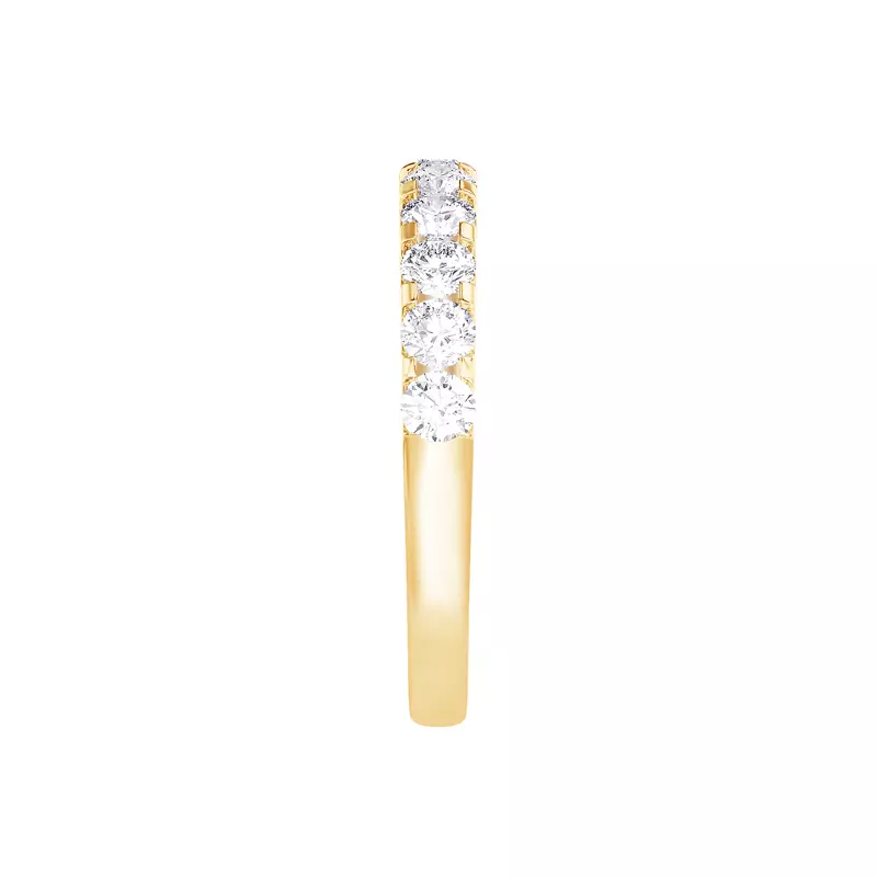 14K Yellow Gold U-Prong Lab Diamond Band (.75 ct. tw.)