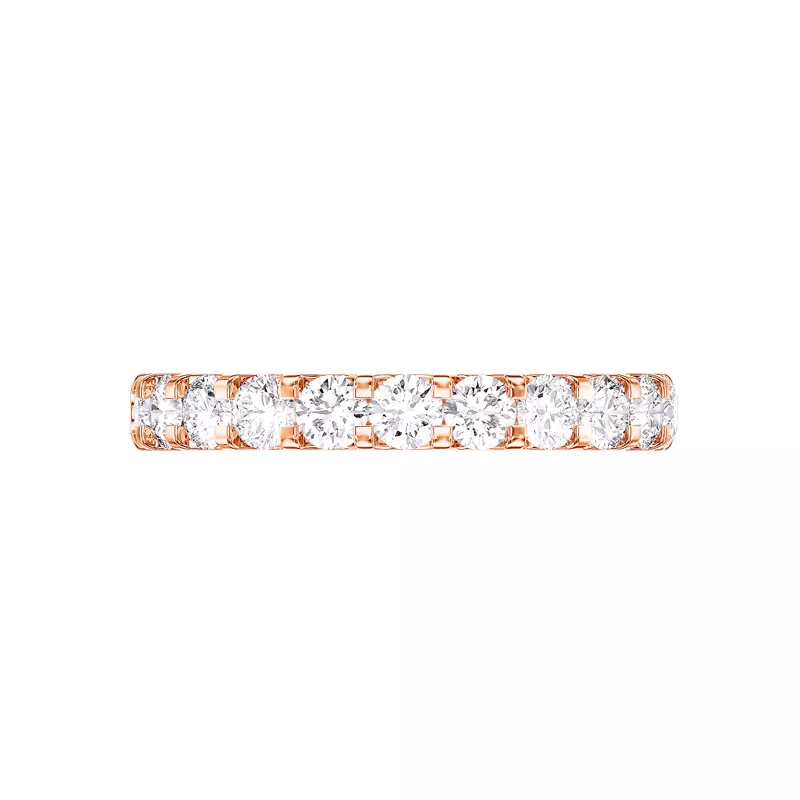 14K Rose Gold U-Prong Diamond Band (1.00 ct. tw.)