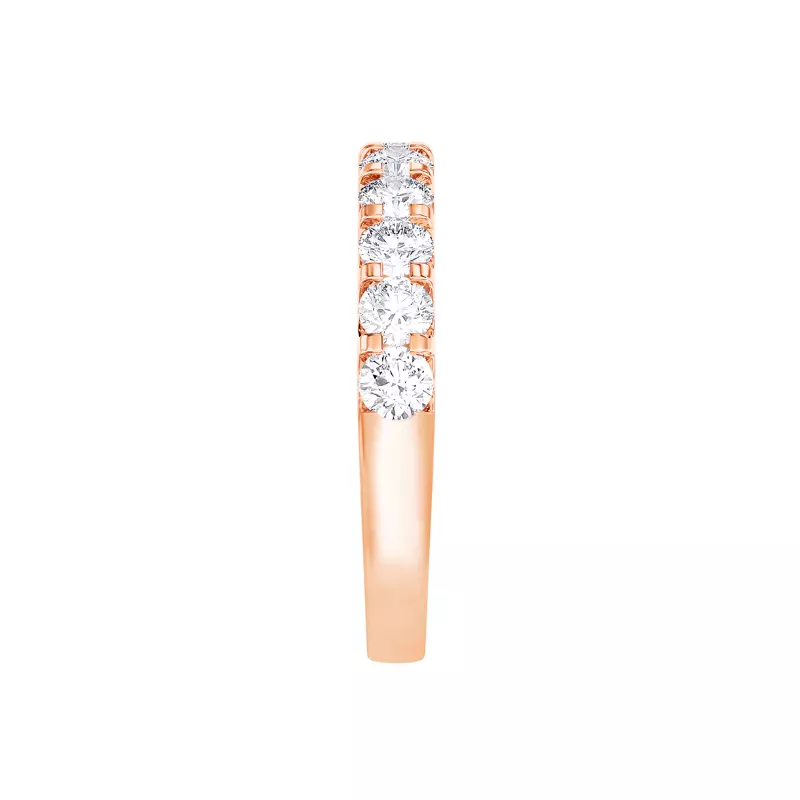 14K Rose Gold U-Prong Diamond Band (1.00 ct. tw.)