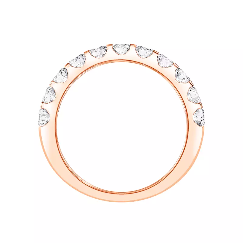 14K Rose Gold U-Prong Diamond Band (1.00 ct. tw.)
