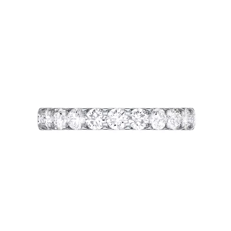14K White Gold U-Prong Lab Diamond Band (1.00 ct. tw.)