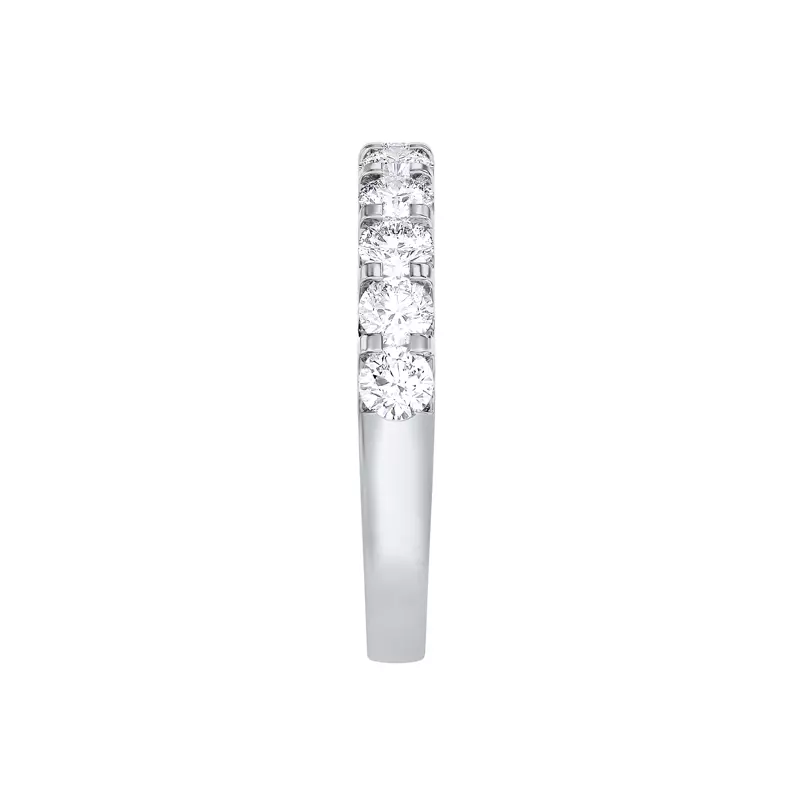 14K White Gold U-Prong Lab Diamond Band (1.00 ct. tw.)