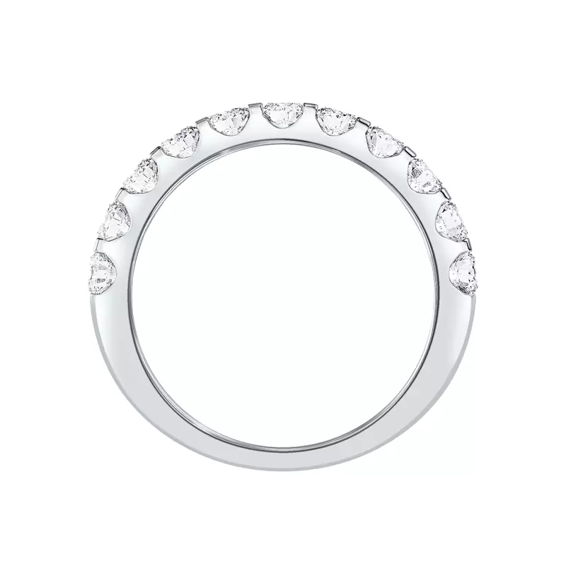 14K White Gold U-Prong Lab Diamond Band (1.00 ct. tw.)