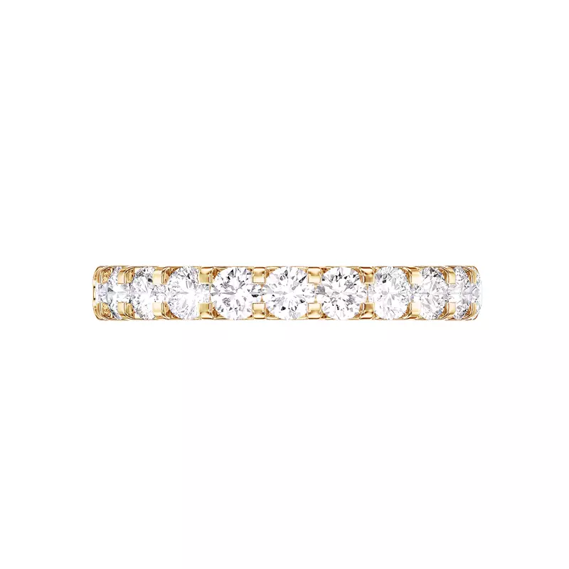 14K Yellow Gold U-Prong Lab Diamond Band (1.00 ct. tw.)