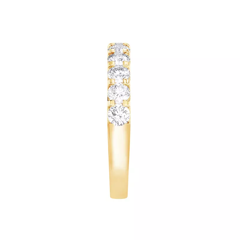 14K Yellow Gold U-Prong Lab Diamond Band (1.00 ct. tw.)
