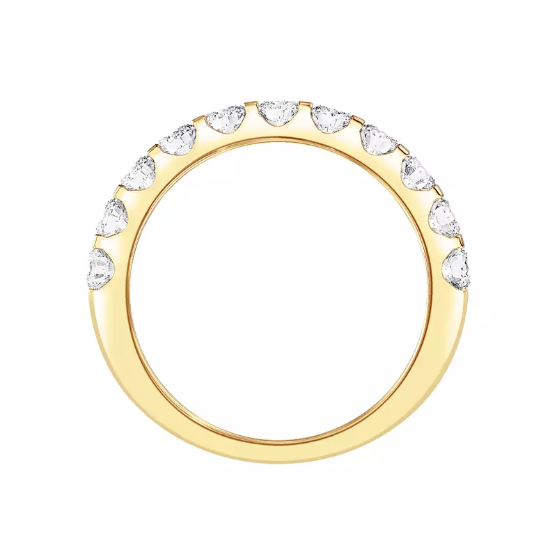 14K Yellow Gold U-Prong Lab Diamond Band (1.00 ct. tw.)