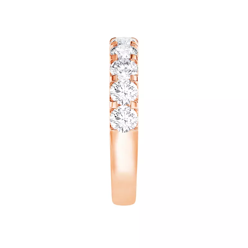 14K Rose Gold U-Prong Diamond Band (1.50 ct. tw.)