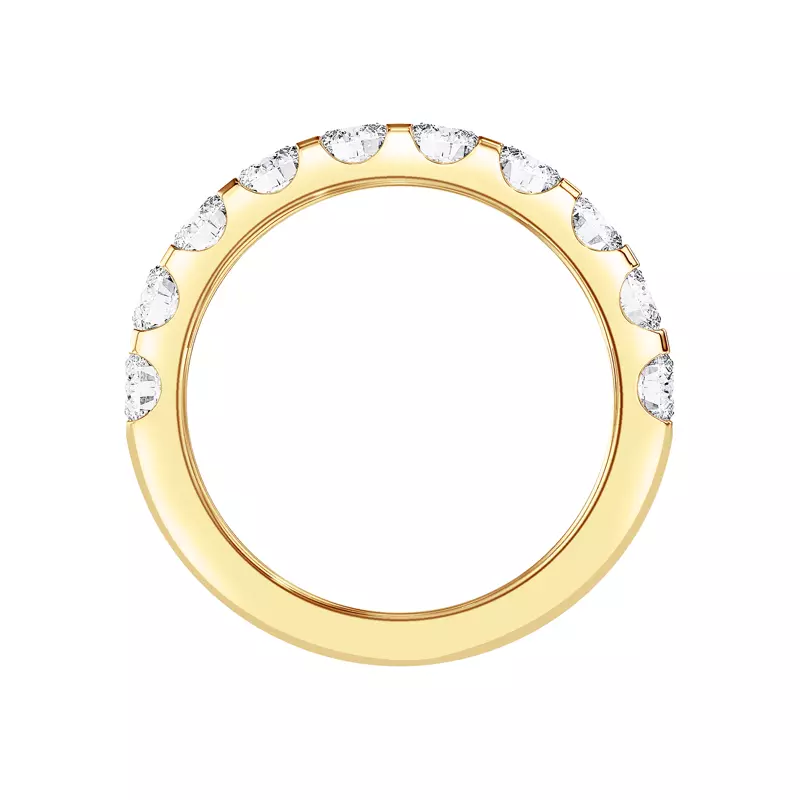 18K Yellow Gold U-Prong Diamond Band (1.50 ct. tw.)