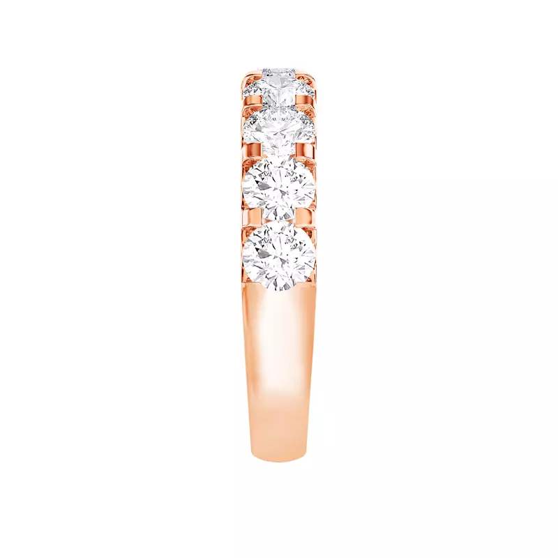 14K Rose Gold U-Prong Diamond Band (2.00 ct. tw.)