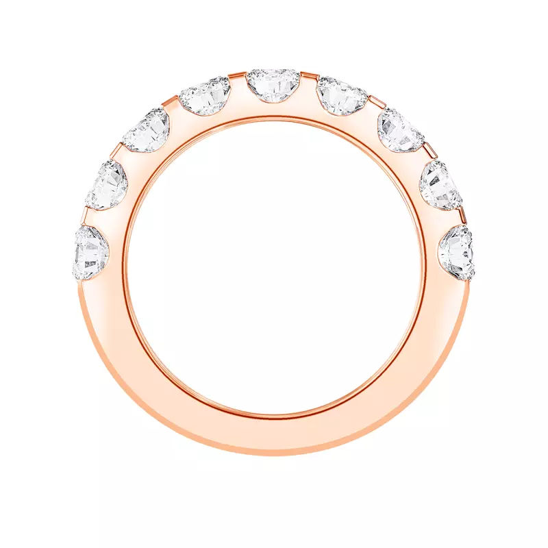 14K Rose Gold U-Prong Diamond Band (2.00 ct. tw.)