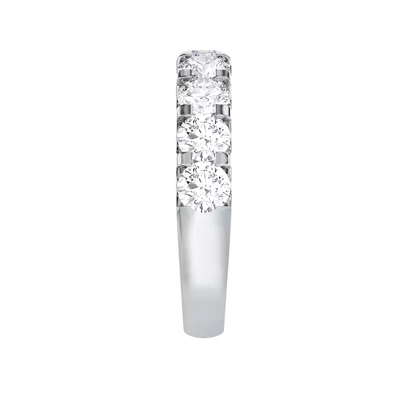 14K White Gold U-Prong Diamond Band (2.00 ct. tw.)