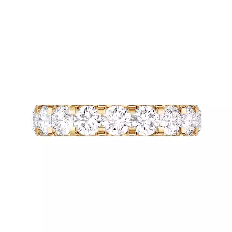 14K Yellow Gold U-Prong Lab Diamond Band (2.00 ct. tw.)
