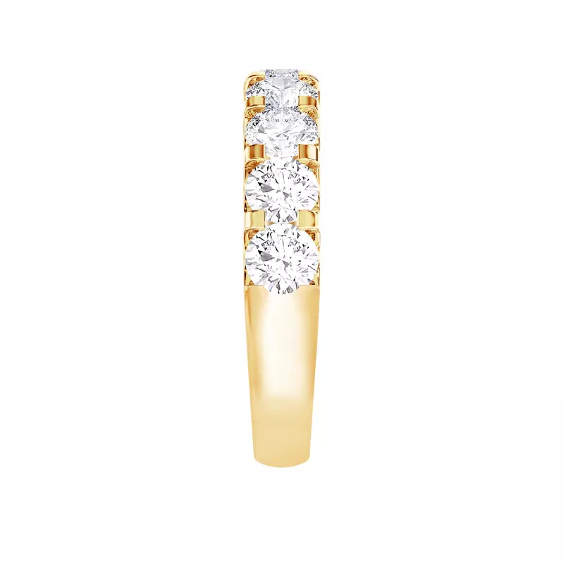 14K Yellow Gold U-Prong Lab Diamond Band (2.00 ct. tw.)