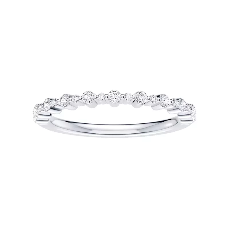 Platinum Classic Alternating-Sized Diamond Band (0.25 ct. tw.)