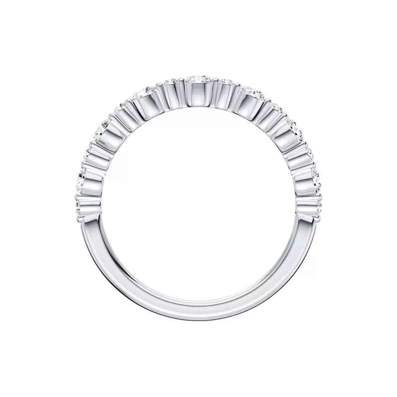 Platinum Classic Alternating-Sized Diamond Band (0.50 ct. tw.)