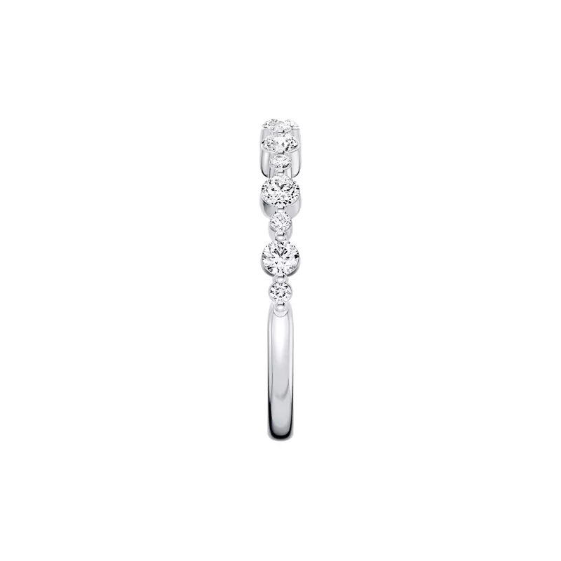 Platinum Classic Alternating-Sized Diamond Band (0.50 ct. tw.)