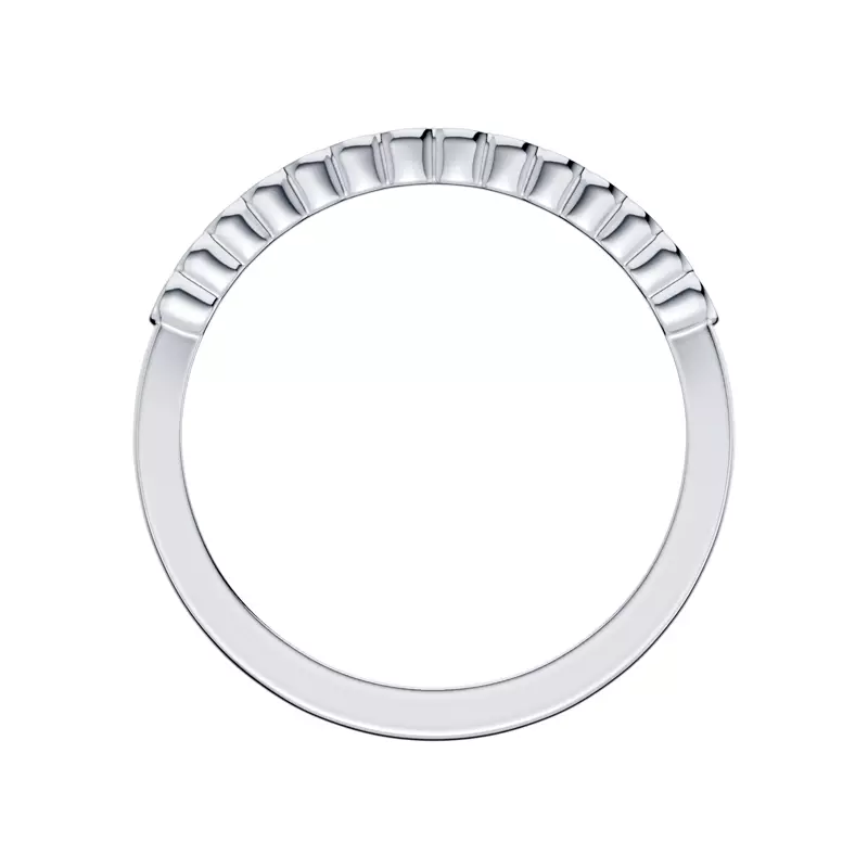 14K White Gold Classic Open Bezel Lab Diamond Band (0.25 ct. tw.)