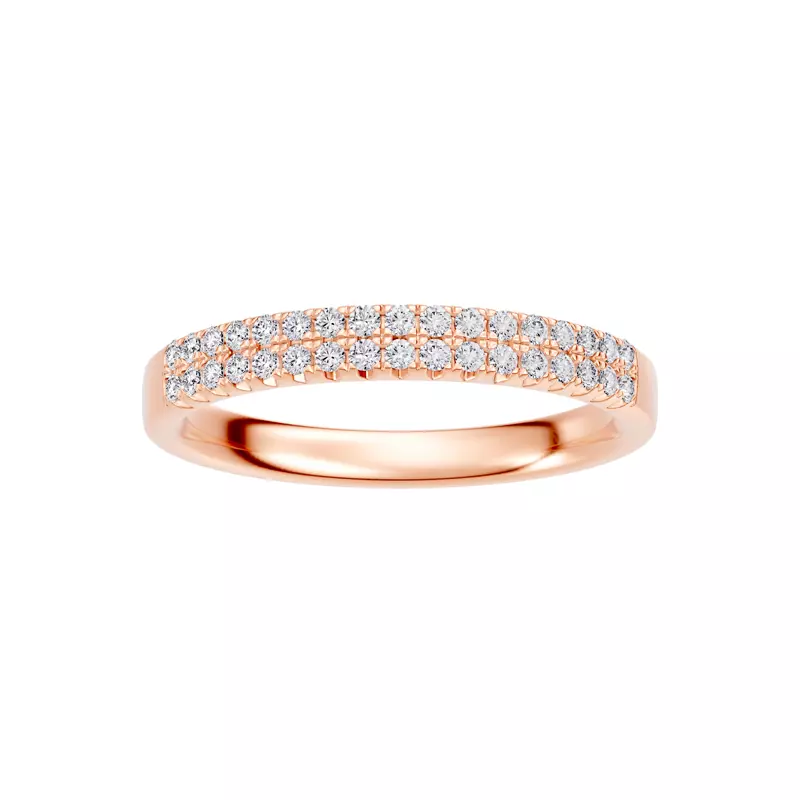 Classic Double-Row Pavé Lab Diamond Band (0.25 ct. tw.)