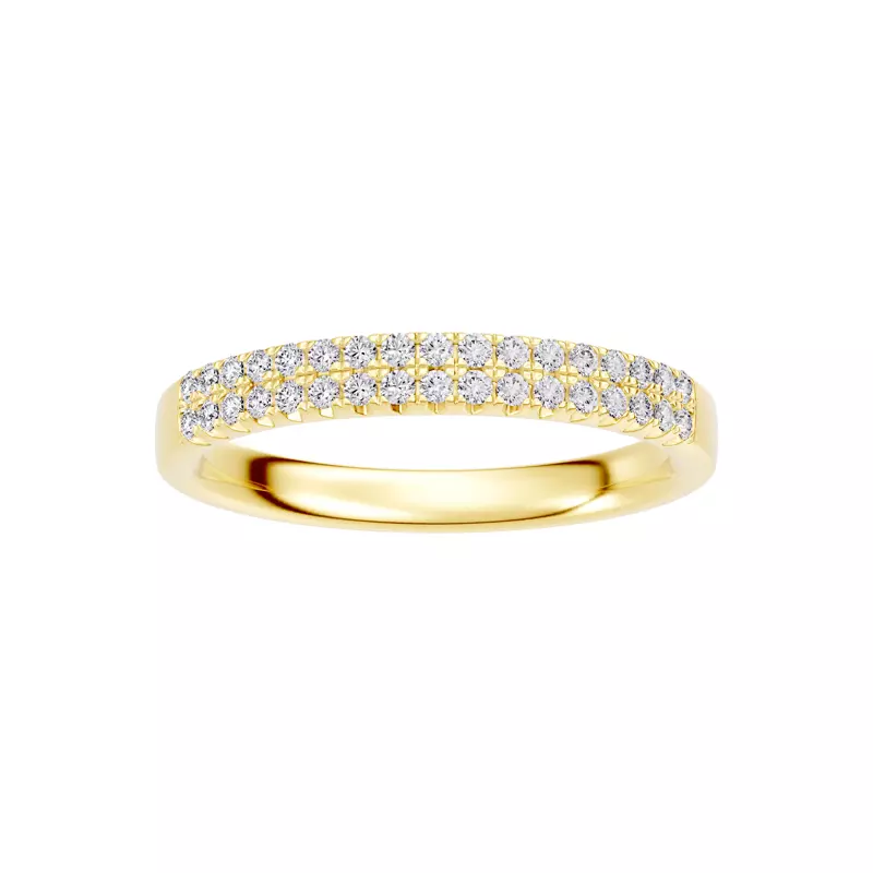 Classic Double-Row Pavé Lab Diamond Band (0.25 ct. tw.)