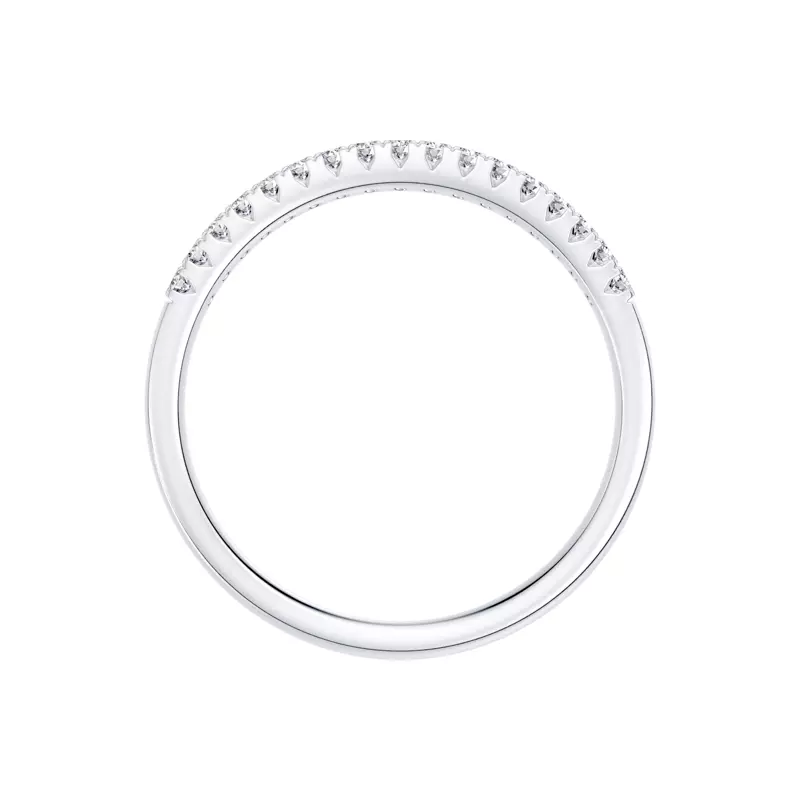 Platinum Classic Double-Row Pavé Lab Diamond Band (0.25 ct. tw.)