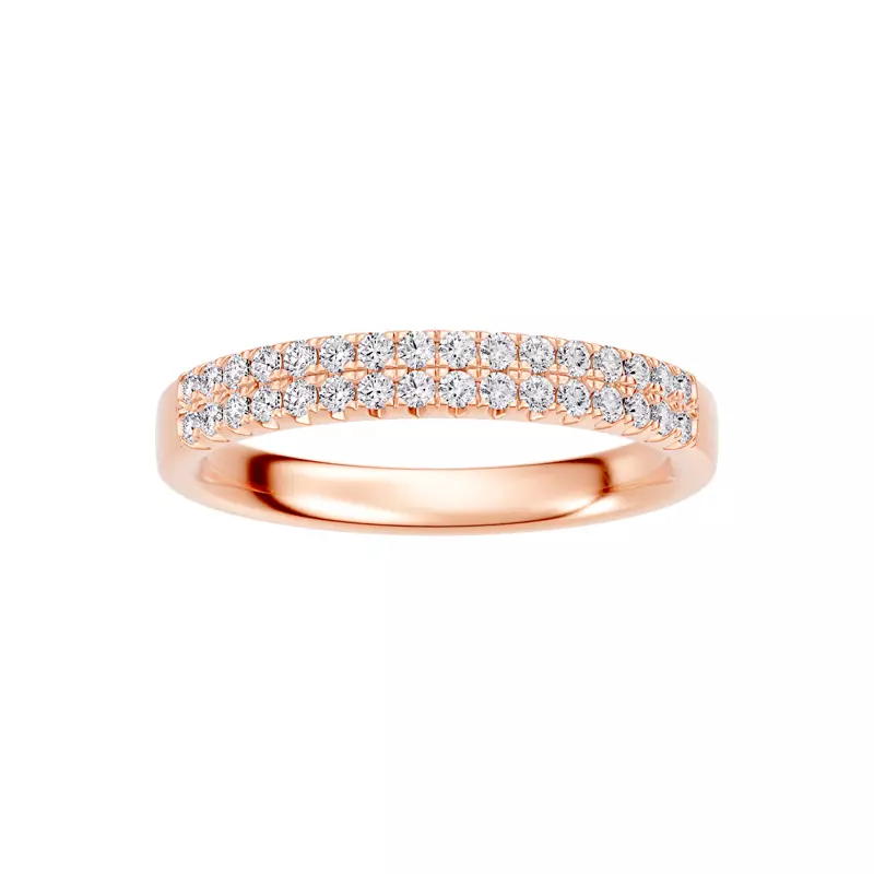 Classic Double-Row Pavé Lab Diamond Band (0.33 ct. tw.)