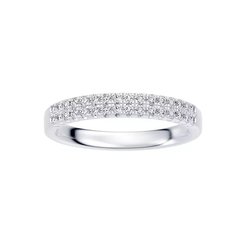 Classic Double-Row Pavé Diamond Band (0.33 ct. tw.)