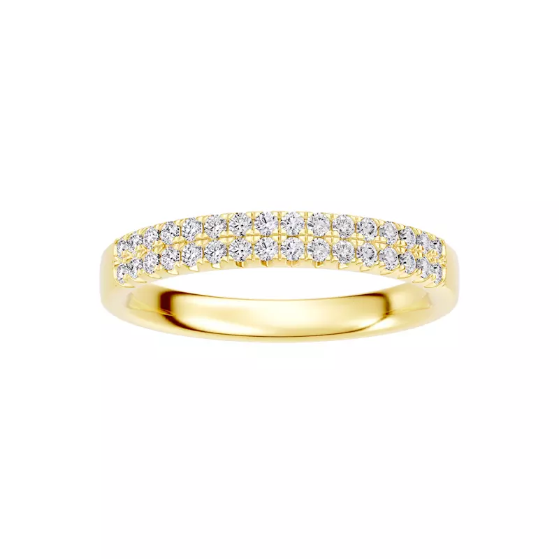 Classic Double-Row Pavé Lab Diamond Band (0.33 ct. tw.)