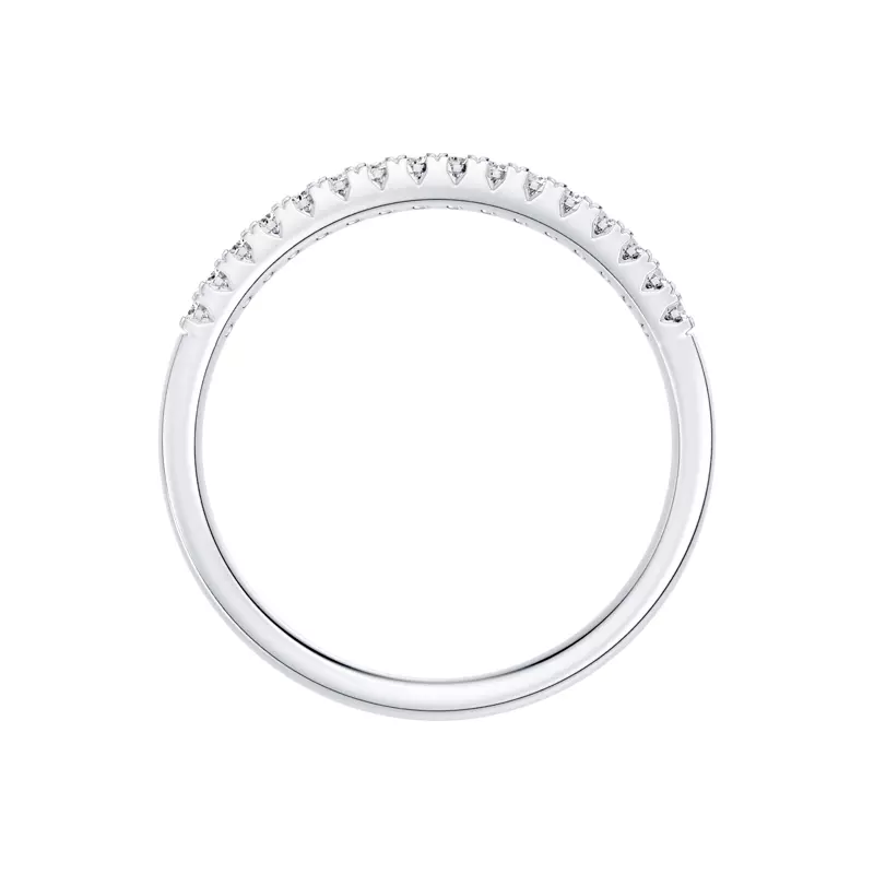 Platinum Classic Double-Row Pavé Lab Diamond Band (0.33 ct. tw.)