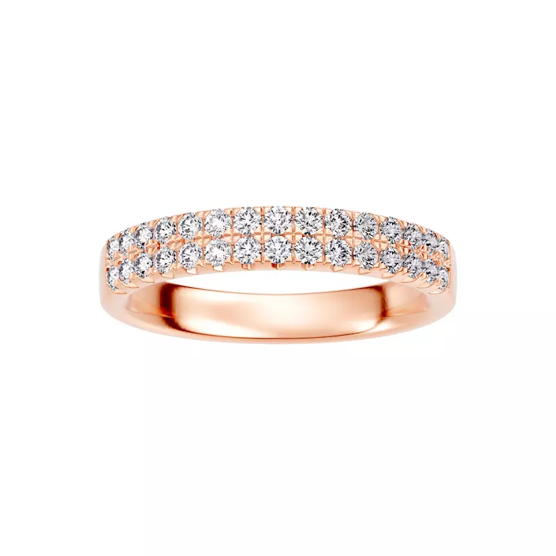 Classic Double-Row Pavé Lab Diamond Band (0.50 ct. tw.)