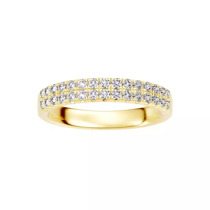 Classic Double-Row Pavé Lab Diamond Band (0.50 ct. tw.)