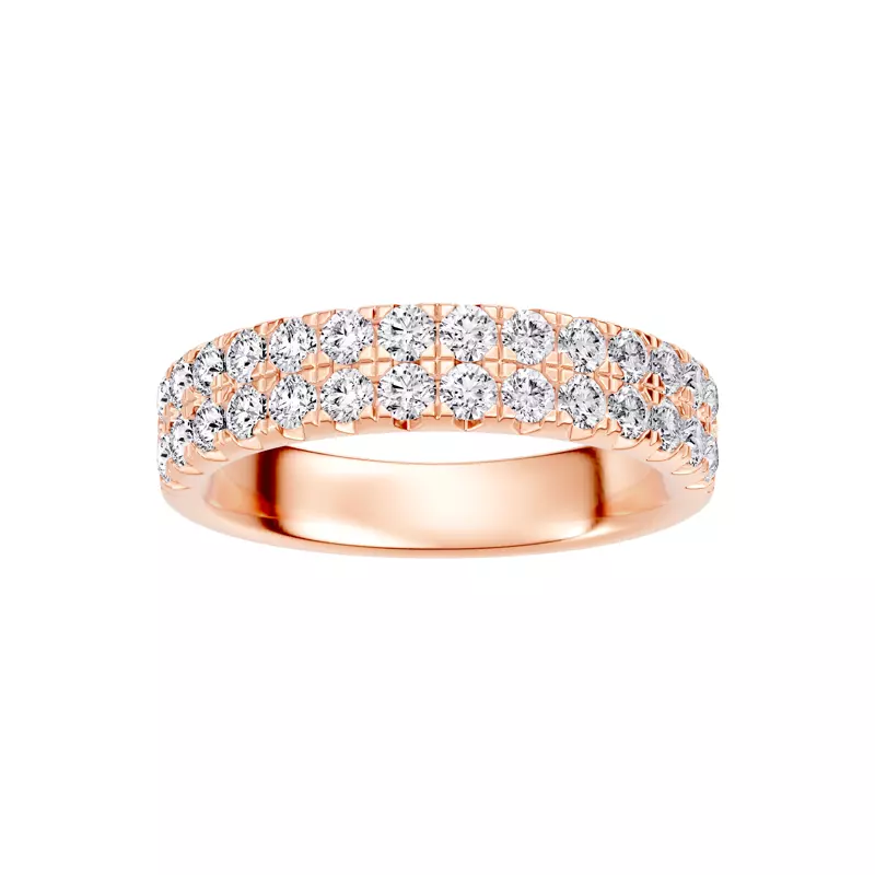 Classic Double-Row Pavé Diamond Band (1.00 ct. tw.)