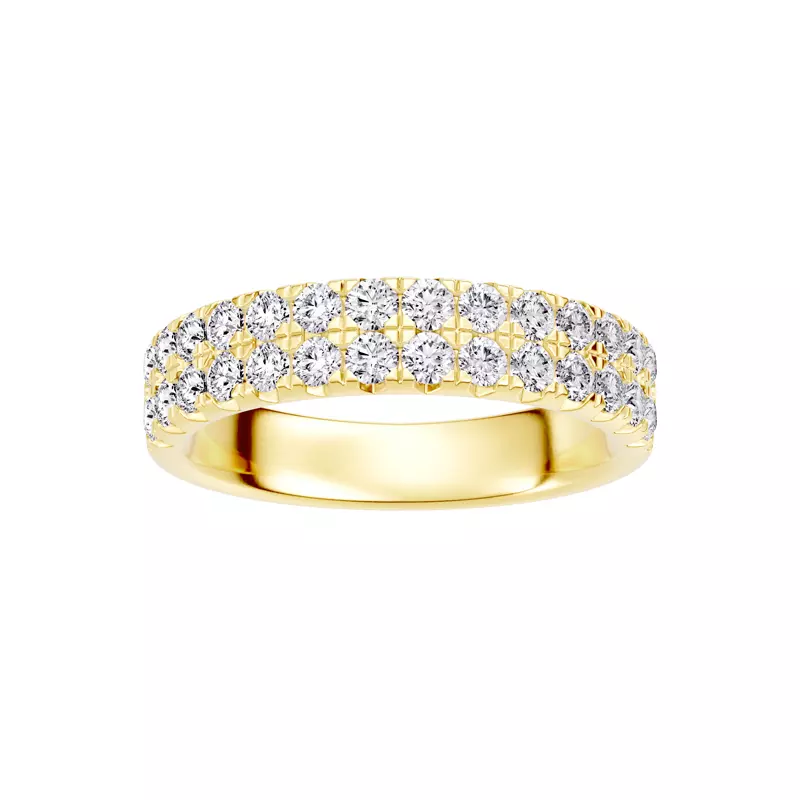Classic Double-Row Pavé Diamond Band (1.00 ct. tw.)