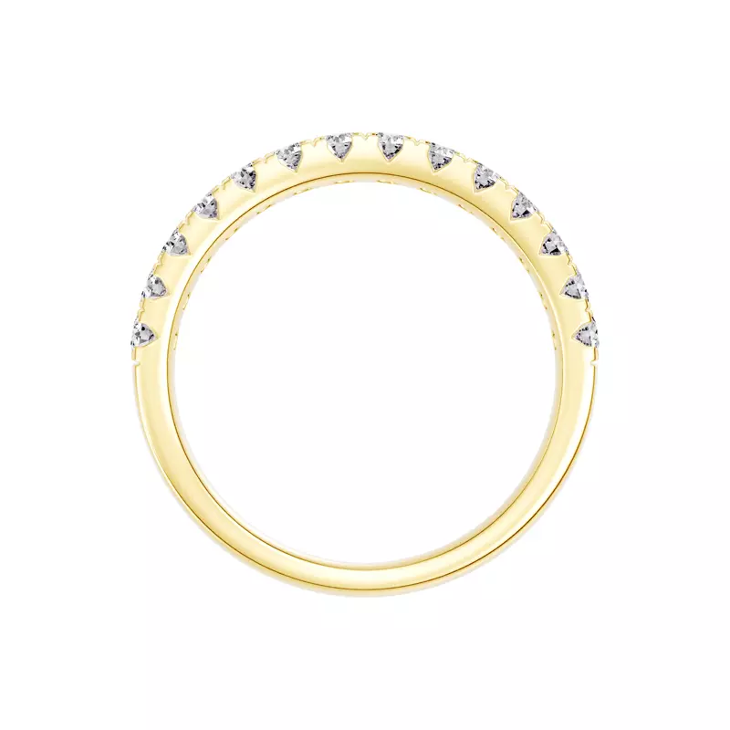 14K Yellow Gold Classic Double-Row Pavé Diamond Band (1.00 ct. tw.)